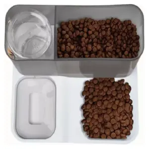 Dispensador 2 en 1 De Comida y Agua Masc