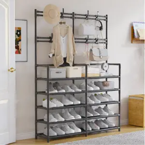 Dt Zapatero Perchero Doble 02: Organización y Estilo para tu Hogar - Dt Zapatero Perchero Doble 02