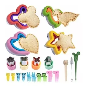 Kit Moldes de Corte para Pan, Fruta y Comida - Kit Moldes De Corte Pan Fruta Comida Lon