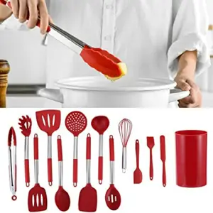 Set 12 Utensilios De Cocina Silicona Res