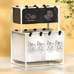 Cesta Organizadora de Ropa X4