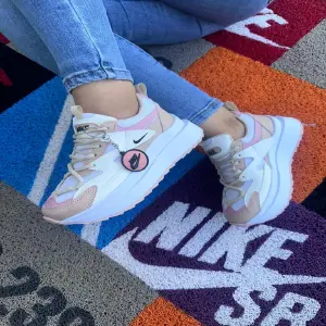 Nike Doble Piso Blanco Beige