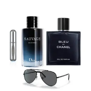 KIT(SAUVAGE+BLEU CHANEL+OBSEQUIOS )