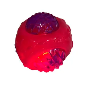 PELOTA PLASTICA CON LUZ INTERNA JD71