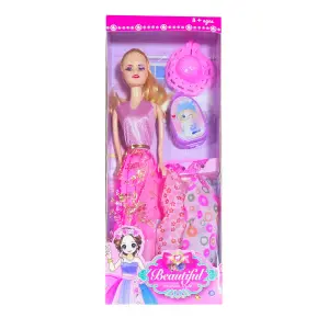 Muñeca Vestidos Bolso Princesa Sombrero