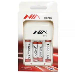 Baterías Nia Aa/aaa Recargables X4 Pack