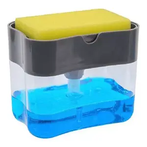 DISPENSADOR DE JABON CON ESPONJA