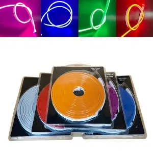 Cinta LED Neon Flex: Ilumina tus espacios con 5 metros de brillo - cinta led neon flex rollo x5 metros