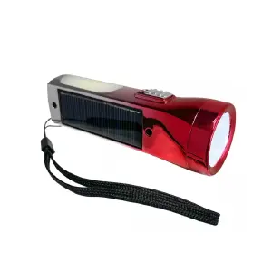 Linterna Solar Luz Led Recargable Usb