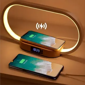 LÁMPARA DE MADERA RECARGABLE USB