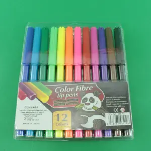 Marcador plumón x 12