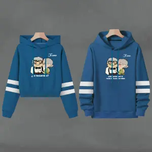 Buso Buzo, Hoodie ABUELOS AZUL PETROLEO