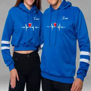 Buzo, Buso Hoodie CORAZON ELECTRICO ROJO