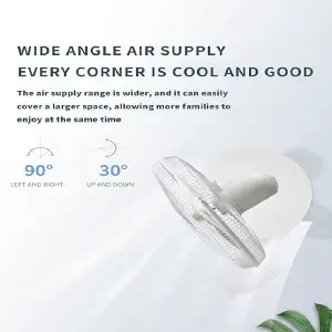 Ventilador Recargable Con Panel Solar