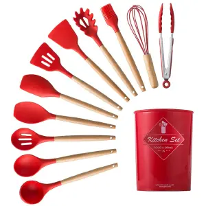 Set De Utensilios De Cocina En Silicona