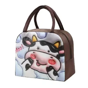 Lonchera Termica Vaca Infantil Bolsa