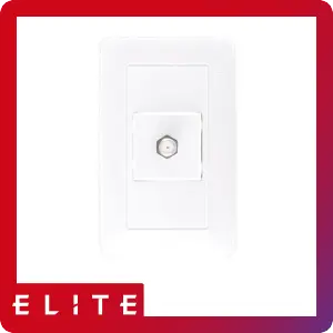TOMA COAXIAL ELITE BLANCO