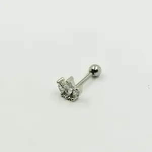 PIERCING PLATEADO CORONITA