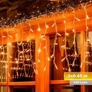 Cortina Led 3 Mts X 45 Cm 100 Led 1320