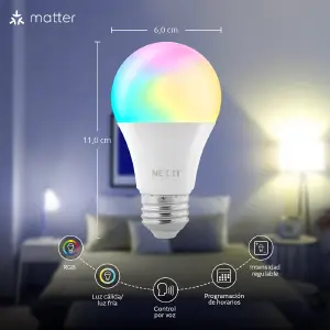 Bombillo LED RGB 11 cm wifi