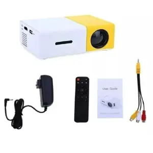 Mini Proyector  amarillo 1080 HDMI