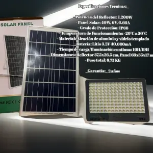 Reflector Solar Bichell de 1200 Watts: Energía Limpia y Potente - Reflector solar 1200 watts bichell