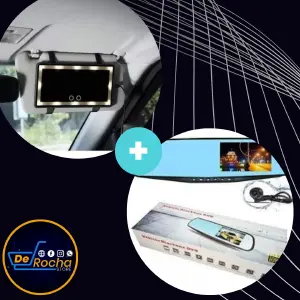 Combo espejo luz+ espejo retrovisor