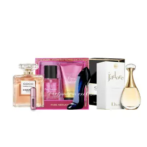 Good girl+jadore+coco Chanel+estuche v/s