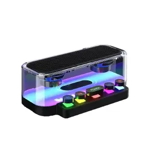 Parlante Bluetooth Luz Teclas Mecanicas