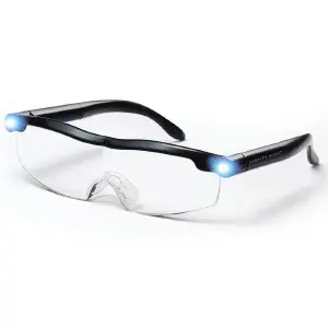 Gafas lupa visión con luz y aumento