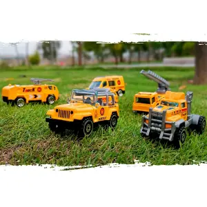 Colección Carros Linea Amarilla x6pcs