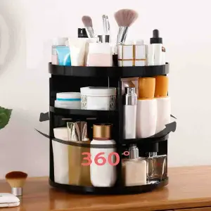 Organizador giratorio 360 negro elegante