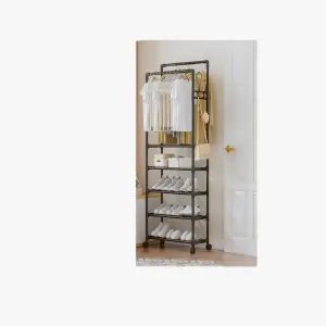 MUEBLE ZAPATERO Y ROPERO DE 6 NIVELES