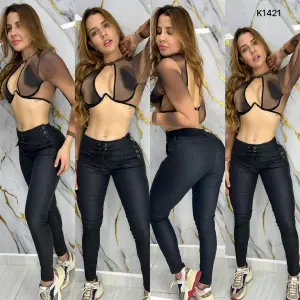 PANTALON DE CUERINA CONTROL ABDOMEN STRE