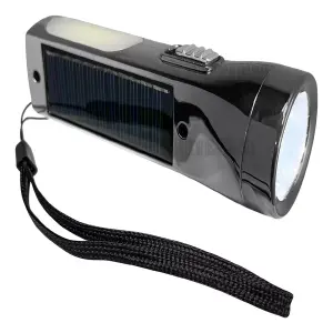 Linterna recargable con Panel solar