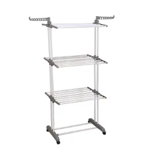 Tendedero Plegable 3 Niveles Secar Gris