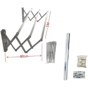 Tendedero Para Ropa Plegable En Aluminio