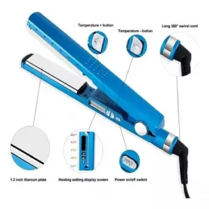 Combo Nano Titanium Plancha, Peine Y Riz