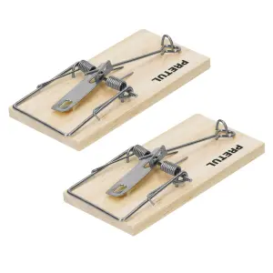 Trampas Para Ratones En Madera De 10 Cm