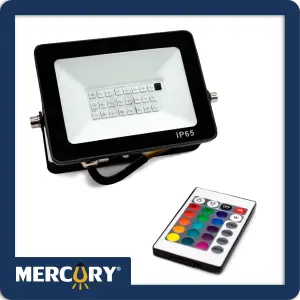 REFLECTOR LED 20W R.G.B CON CONTROL