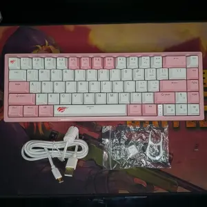 TECLADO MECANICO ROSA RGB 75% TIPO C WIN