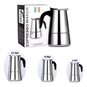 Cafetera Express En Acero Inoxidable 6 T
