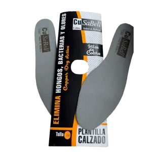 PLANTILLAS PARA CALZADO ANTIBACTERIAS