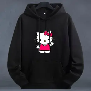 Buzo Hoodie hello Kitty Negro