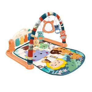 Piano Gimnasio Para Bebe Musical Led Leo