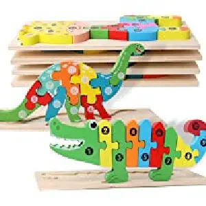 Rompecabezas Montessori de madera