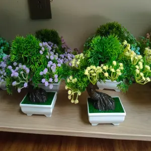 Bonsai Plantas artificiales x2unid