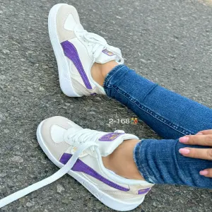 Nuevos Puma Para Dama Blanco Violeta Hrt