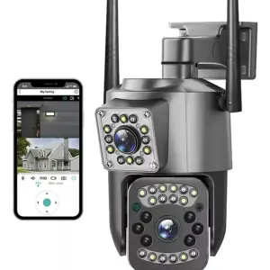 Camara De Seguridad Ptz Doble Lente Alt
