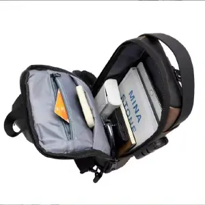 Carriel Antirrobo Impermeable con USB